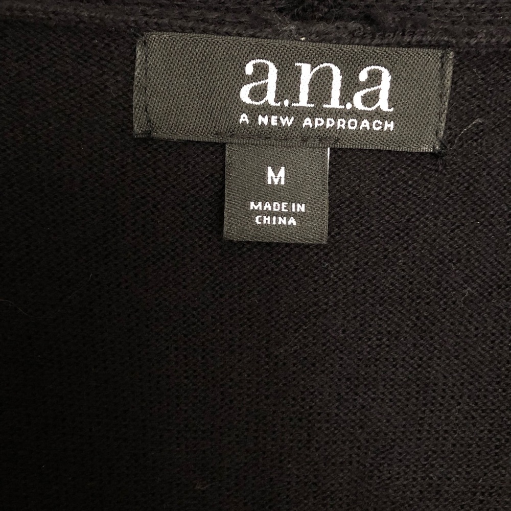A.n.a black waterfall front cardigan - Picture 3 of 4